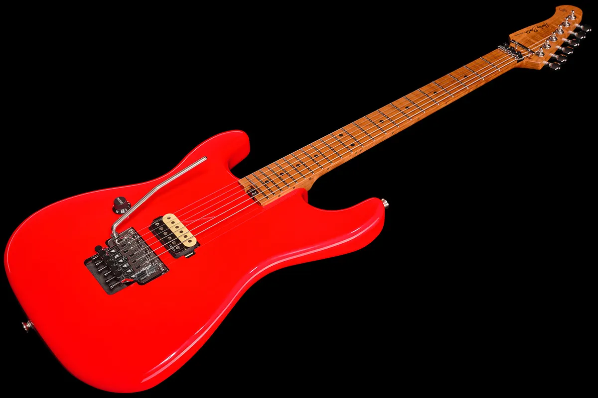 Harley Benton ST-80FR MN LH E-Gitarre Radiant Red Linkshand