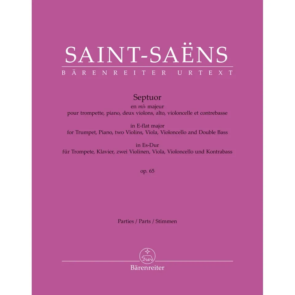 Bärenreiter Saint-Saëns Septett Op. 65 Stimmen Ensemble