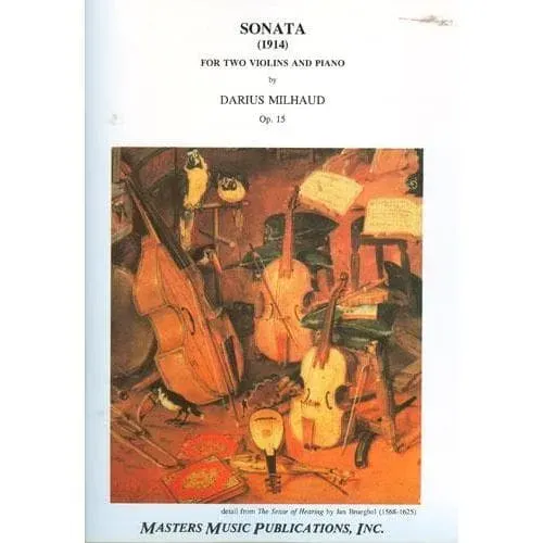 Milhaud Sonate Op15 Noten 2 Violinen Klavier