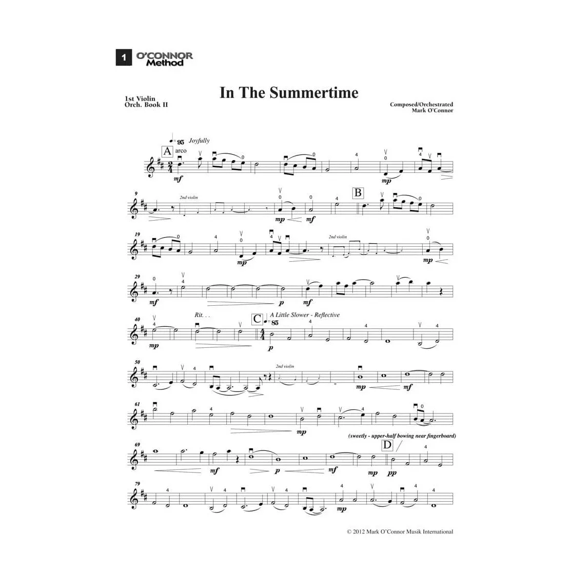 Shar Music O'Connor Method Orchestra Buch 2 Violinennoten