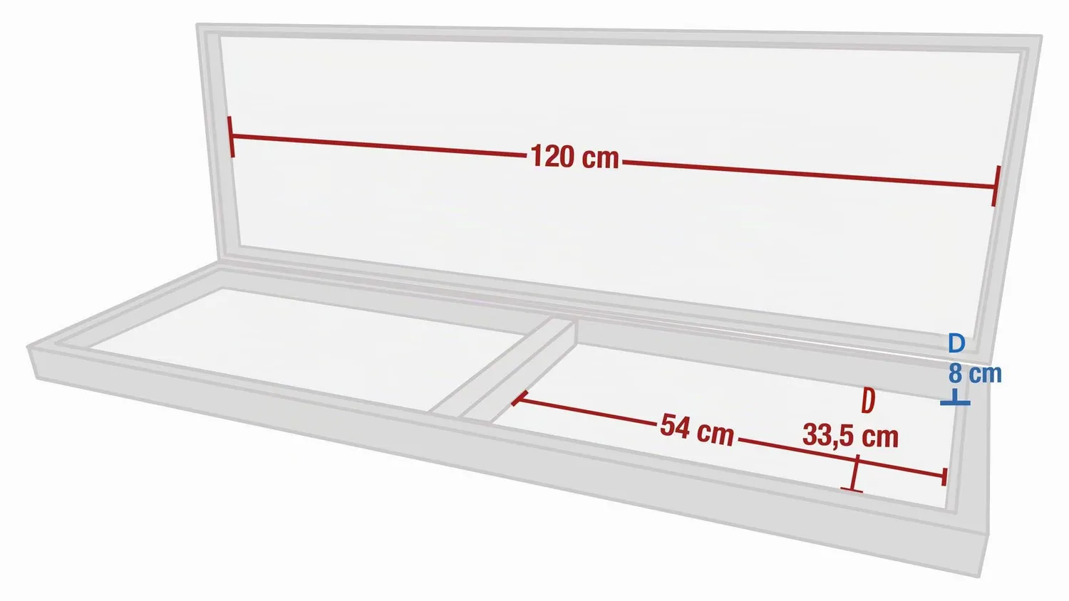Rocktile J-Style Basskoffer E-Bass 120 cm abschließbar