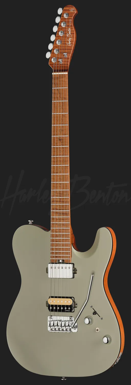 Harley Benton Fusion-T II HH MN SGR E-Gitarre Satin Grey Humbucker