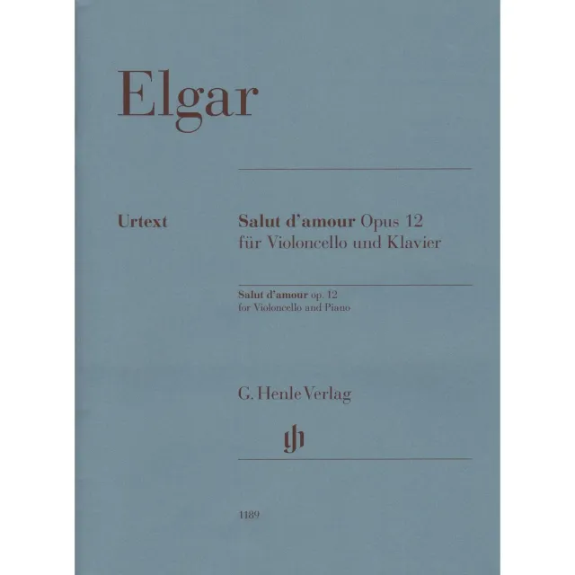 Henle Elgar Salut d'amour Op 12 Noten Cello Klavier