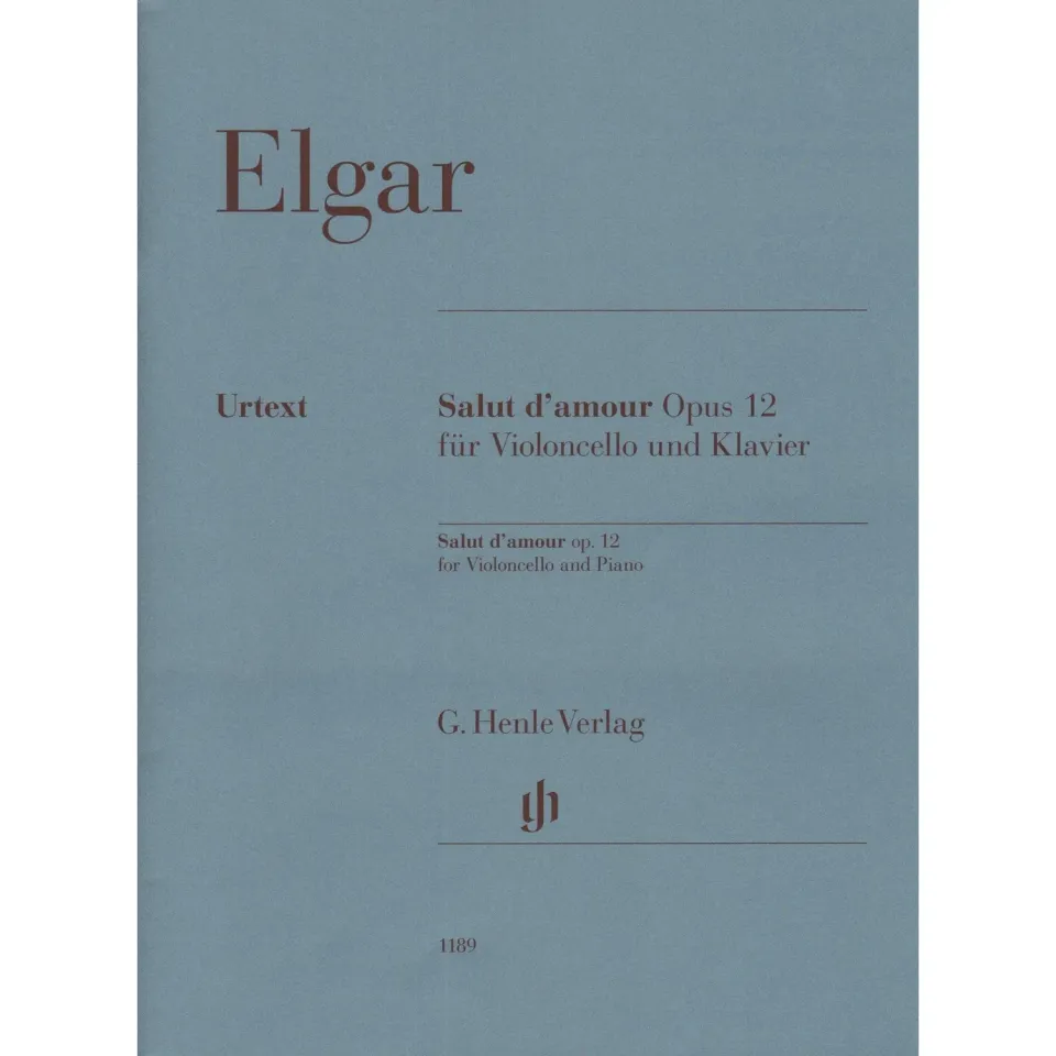 Henle Elgar Salut d'amour Op 12 Noten Cello Klavier