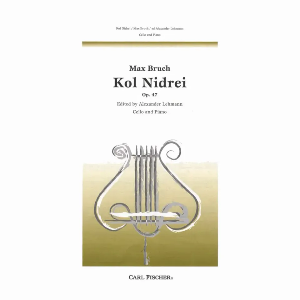 Carl Fischer Bruch Kol Nidrei Op.47 Noten Cello Klavier Lehmann