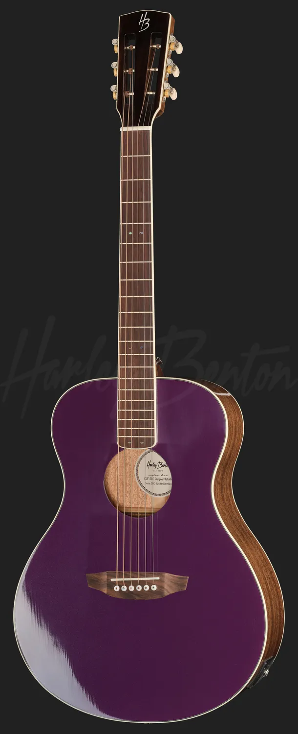 Harley Benton Custom CLF-50E Westerngitarre Purple Tonabnehmer