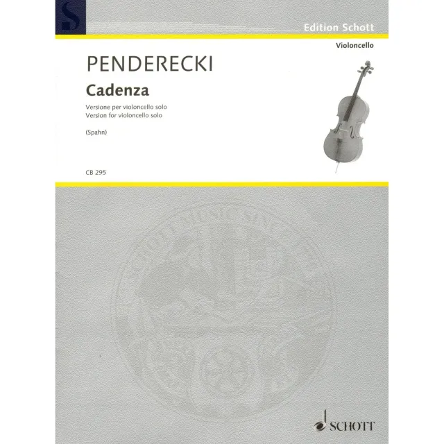 Schott Penderecki Cadenza Cello Solo Noten