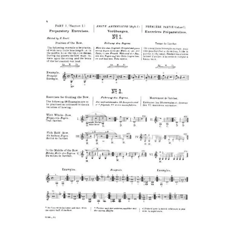 Sevcik School of Bowing Technics Op 2 Book 1 Violinnoten