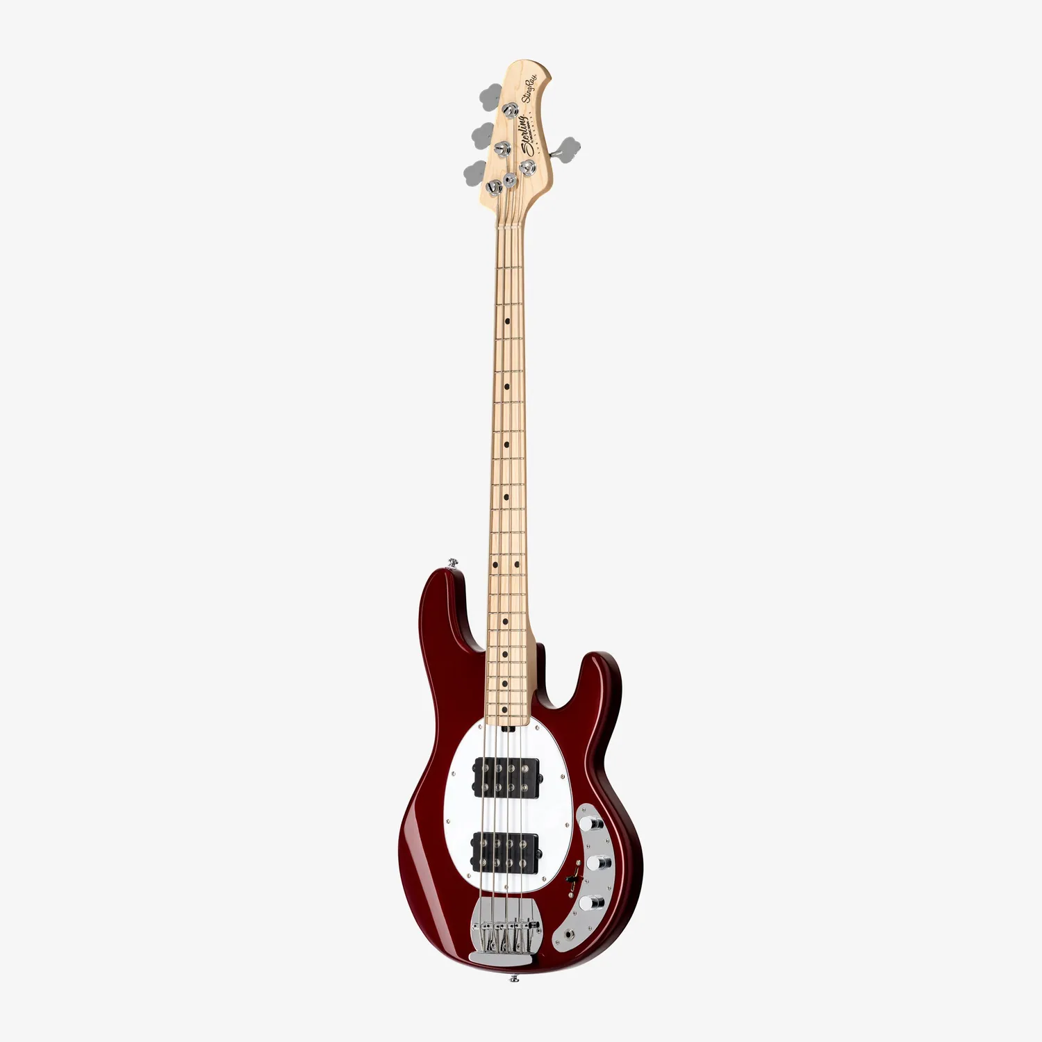 Sterling StingRay Ray4 HH E-Bass Candy Apple Red