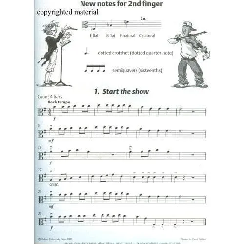 Oxford Viola Time Runners Bratschennoten Anfänger