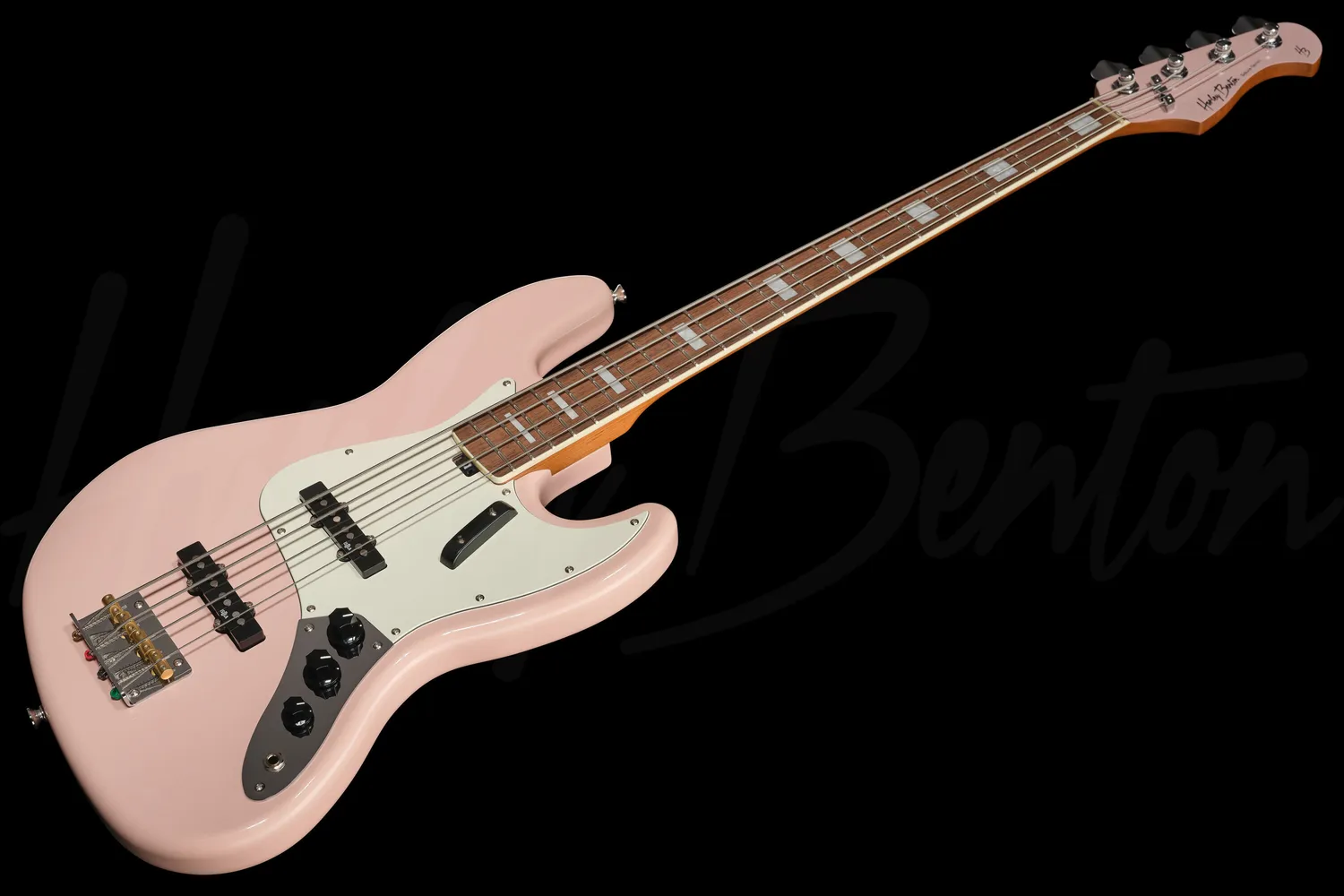 Harley Benton MV-4JB E-Bass Shell Pink 4-saitig
