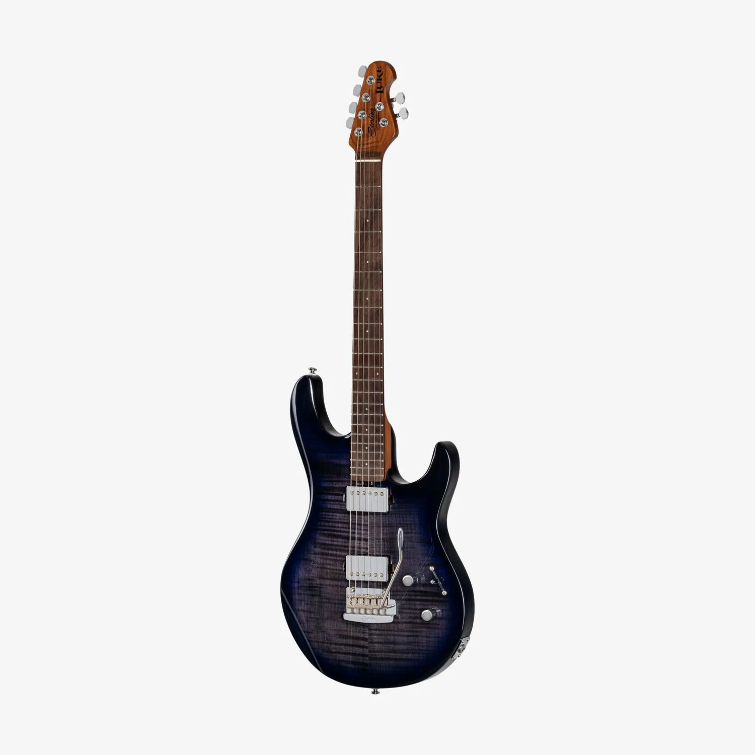 Sterling Artist Series Luke E-Gitarre Blueberry Burst Aktiv