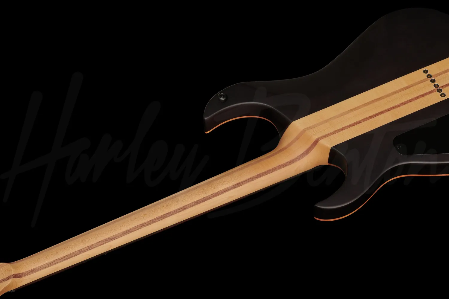 Harley Benton Amarok-BT Baritongitarre Black Natural Flame Burst