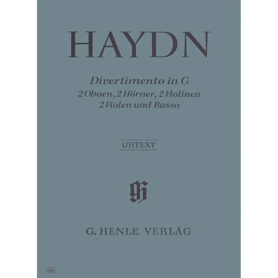Henle Haydn Divertimento G-Dur Hob II:9 Noten Set