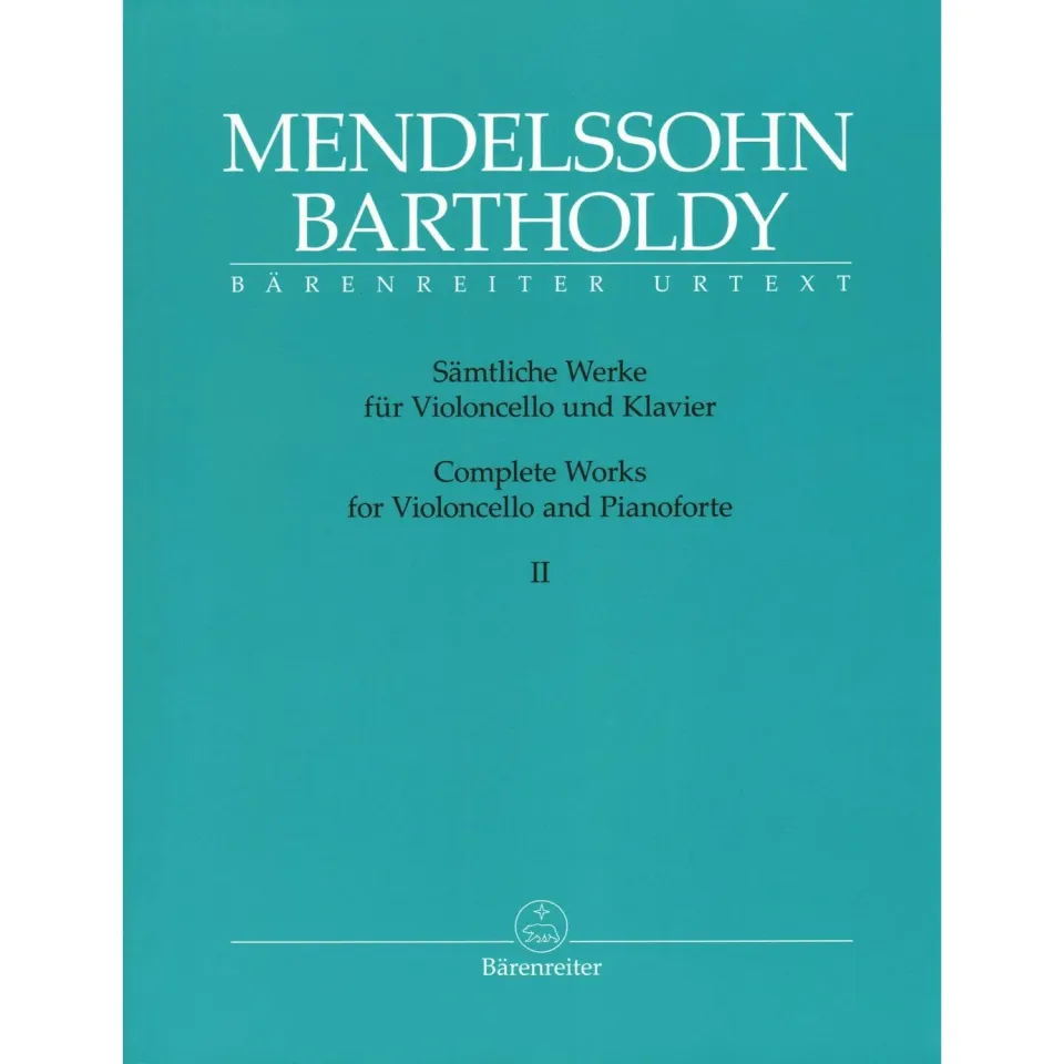 Mendelssohn Sämtliche Werke 2 Cello Klavier Urtext Barenreiter