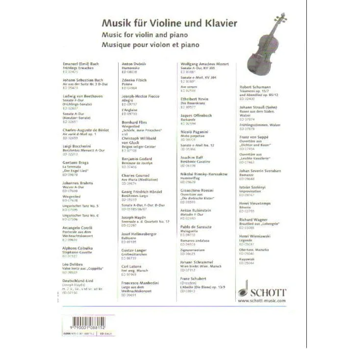 Schott Beethoven Op. 12 Nr. 1 Violinnoten D-Dur Kreisler