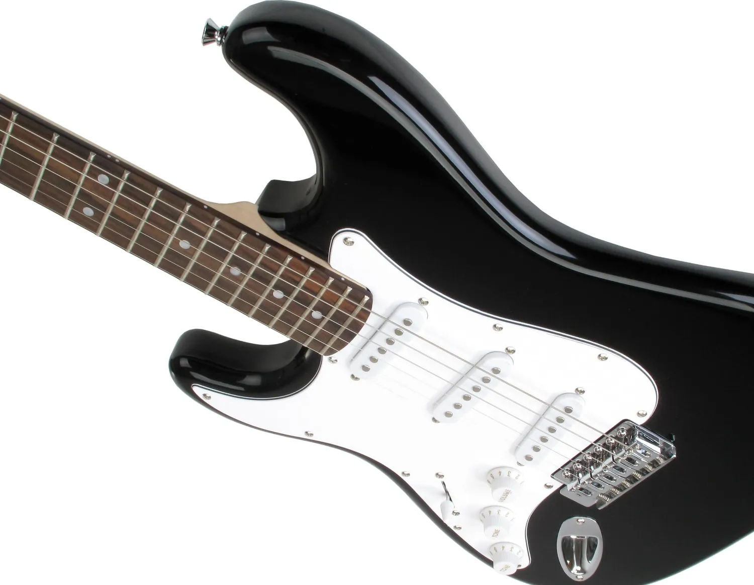 Rocktile Pro ST3 Linkshänder E-Gitarre Set Schwarz
