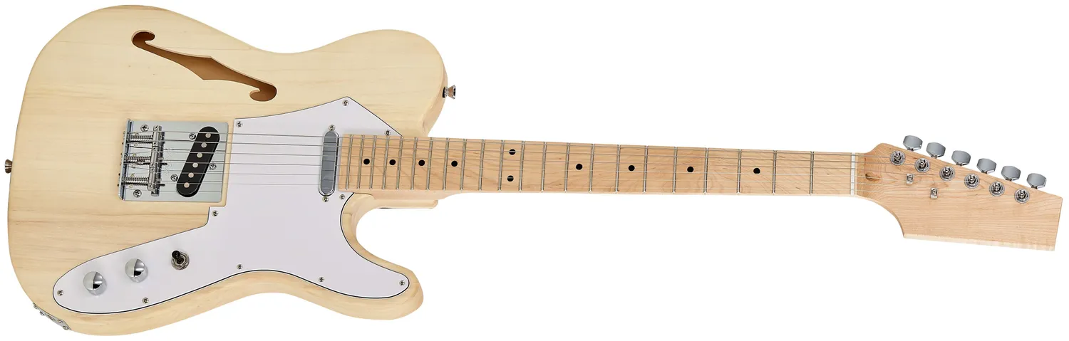 Harley Benton TL T-Style E-Gitarren-Bausatz Semi-Hollow