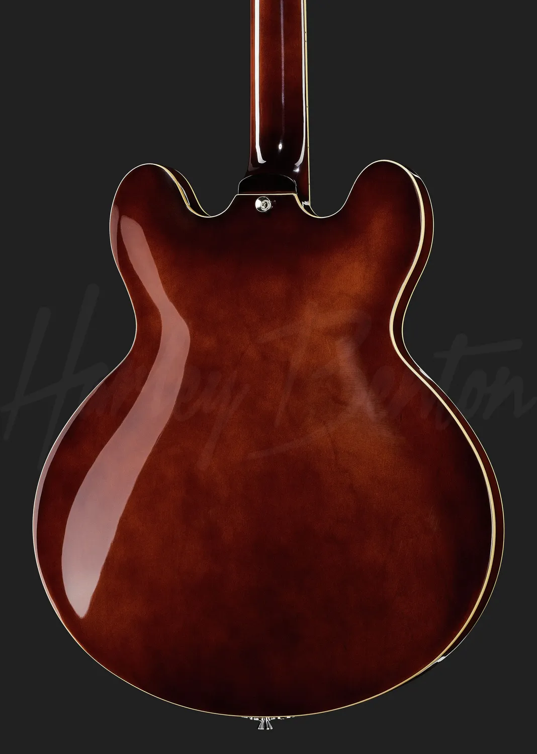 Harley Benton Vintage HB-60 WB Halbakustik-Gitarre Walnut