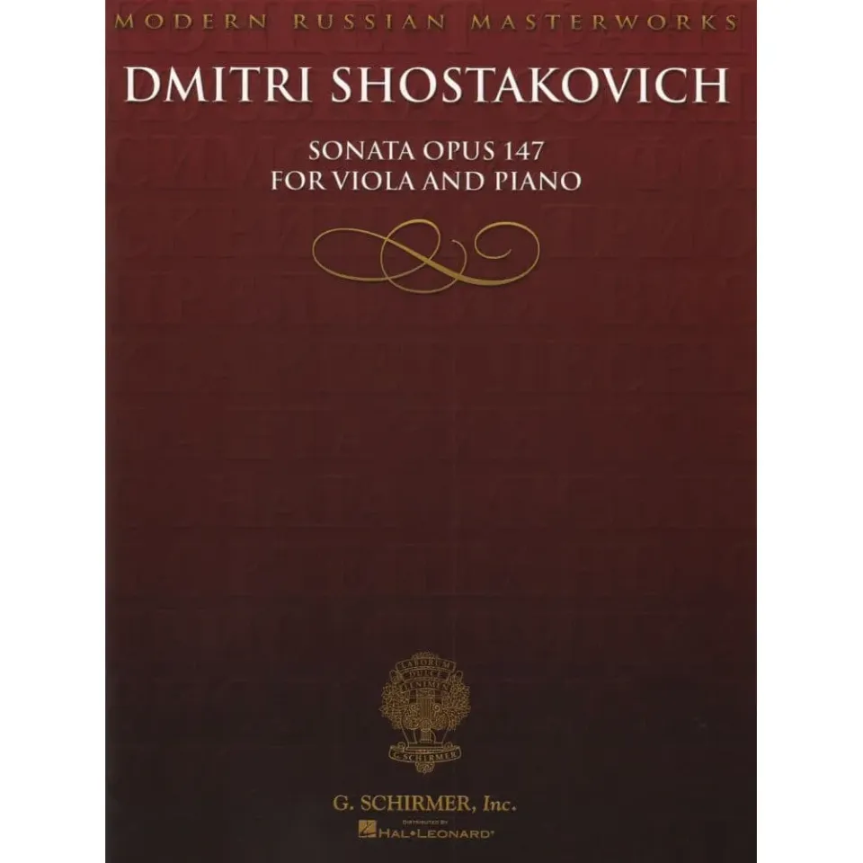 Schostakowitsch Sonate Op 147 Bratschenoten Klavier