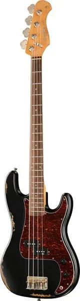 Harley Benton Aged PB-62LA BK E-Bass Light Aged Black