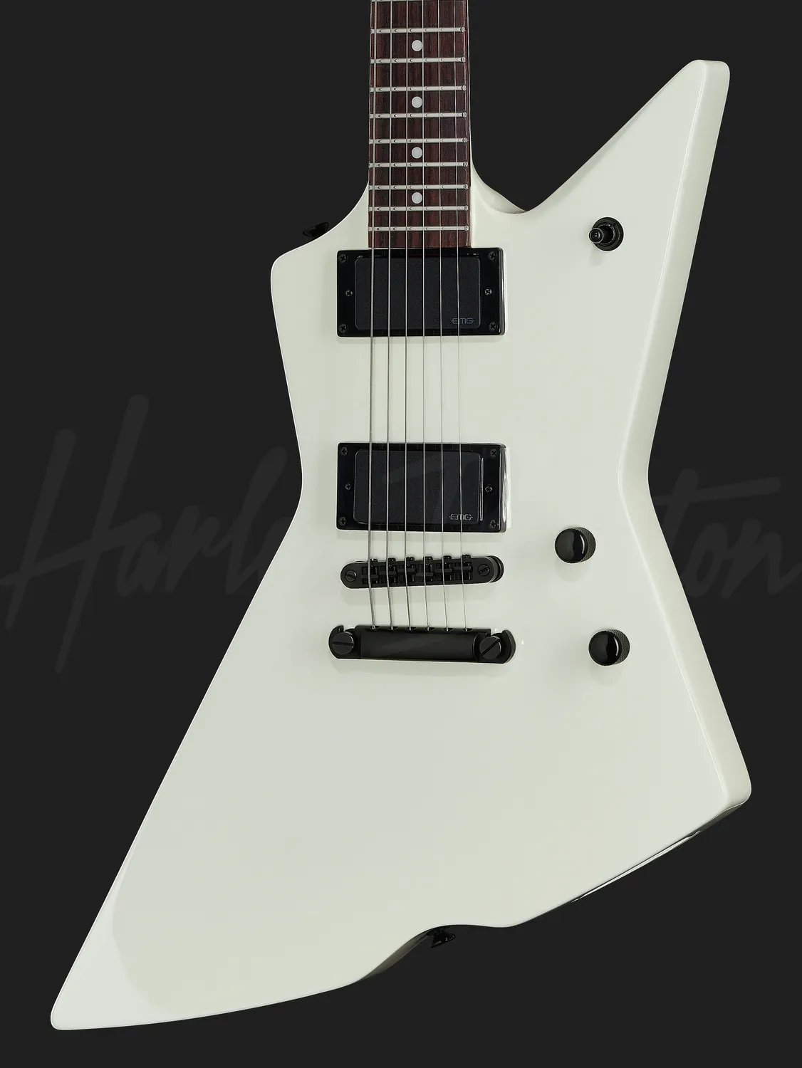 Harley Benton Rock EX-84 Modern EMG E-Gitarre Vintage White