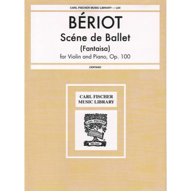 Shar Bériot Scène de Ballet Op.100 Violine Noten