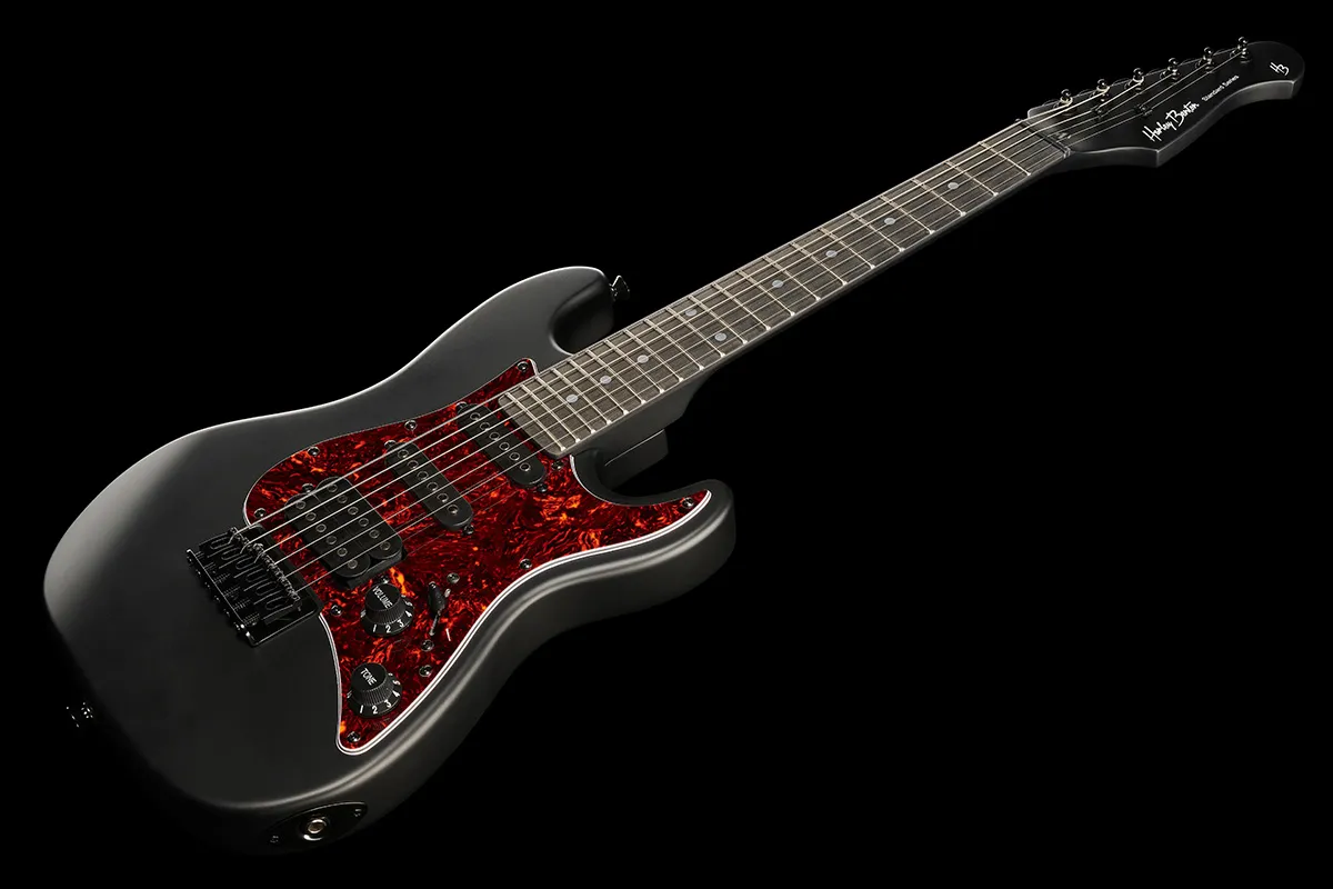 Harley Benton ST-Junior HSS 3/4 E-Gitarre Schwarz Kinder