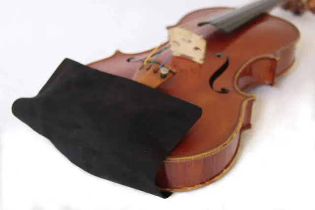 Leatherwood Italian Suede Kinnhalterbezug Violine Viola Schwarz