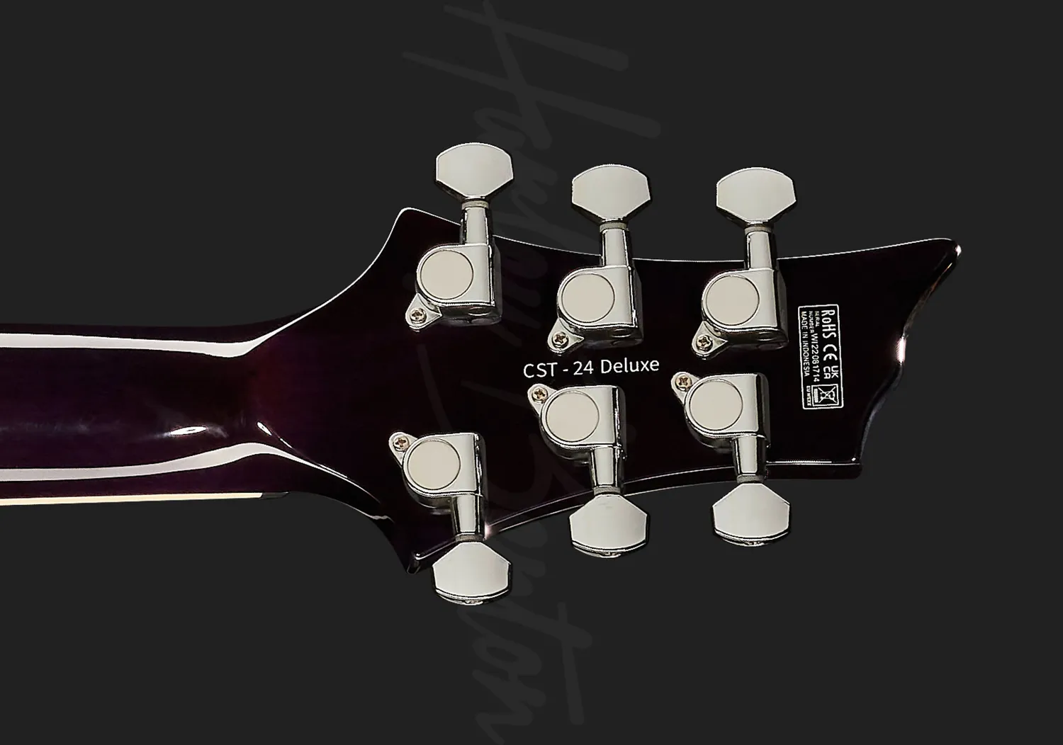 Harley Benton CST-24T E-Gitarre LH purple burst 24 Bünde