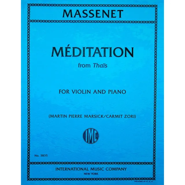 International Massenet Meditation Thais Noten Violine Klavier