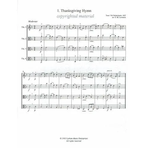 Latham Quatrabratsche Volume 1 Noten 4 Bratschen
