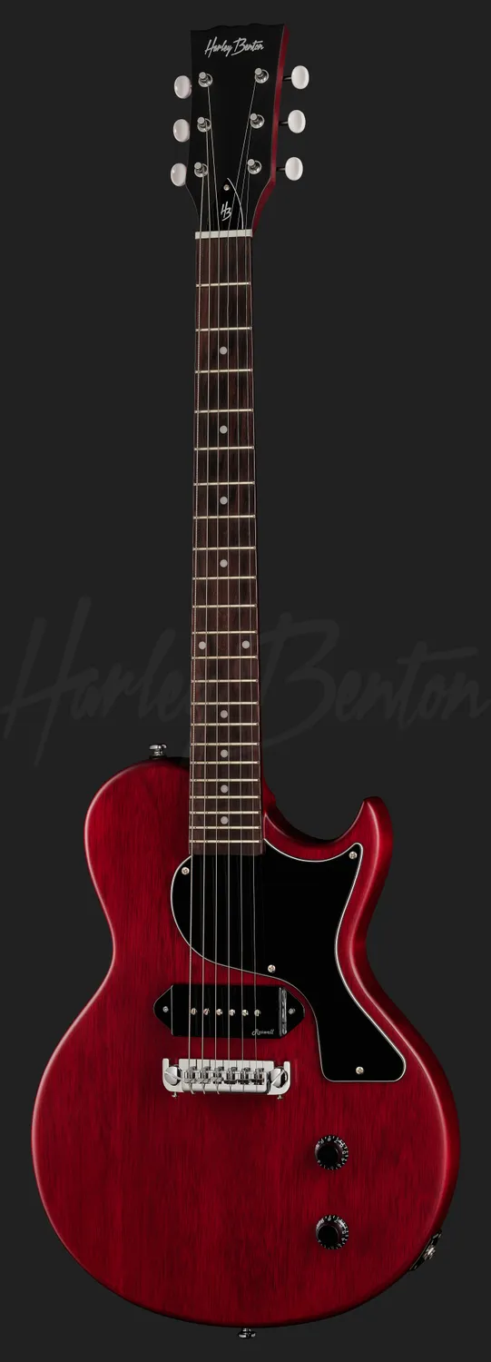 Harley Benton Vintage SC-Junior E-Gitarre Faded Cherry P90