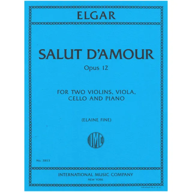 Elgar Salut dAmour Op 12 Noten Klavierquintett