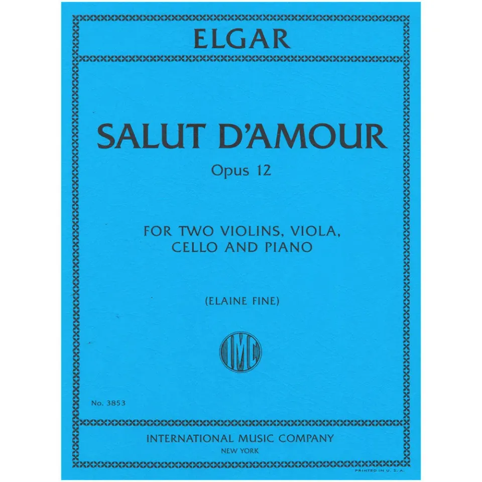 Elgar Salut dAmour Op 12 Noten Klavierquintett