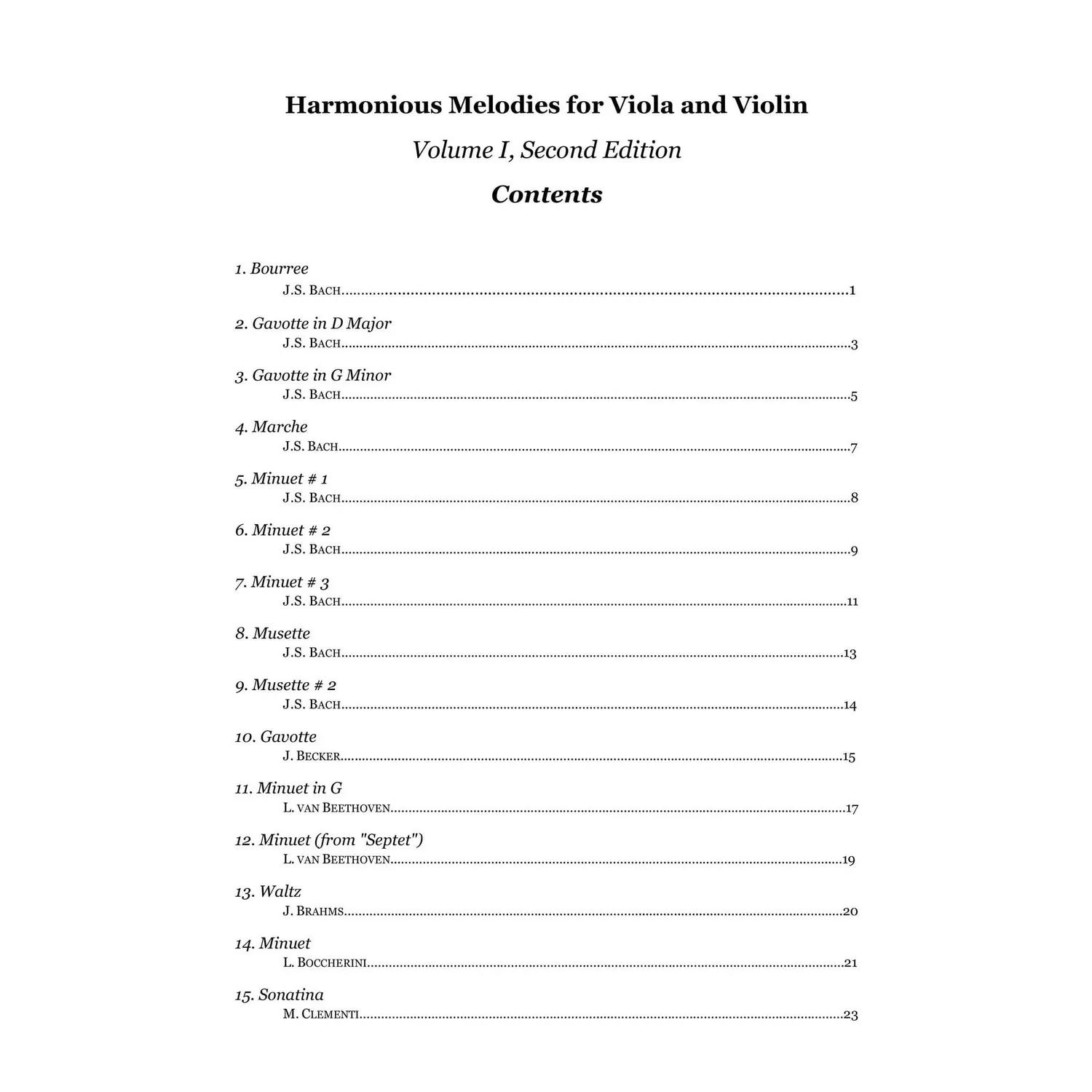 Yasuda Harmonious Melodies Vol I Noten Viola Violine Download
