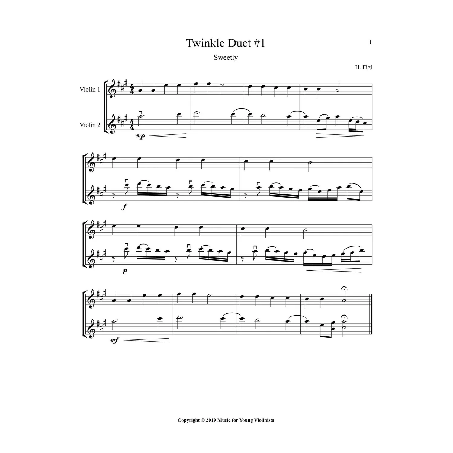 Figi Twinkle Duette Trios Quartette Violinenensemble Noten Download