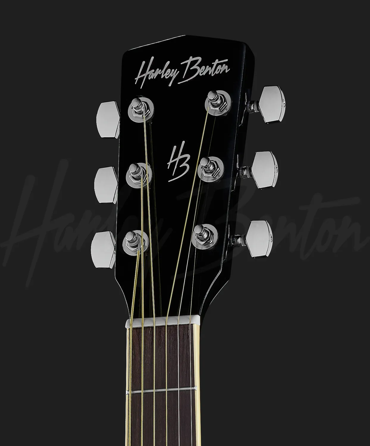 Harley Benton Custom D-120 Westerngitarre BK schwarz
