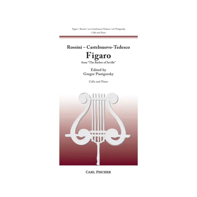 Rossini Figaro Barbier Cello Klavier Piatigorsky Noten