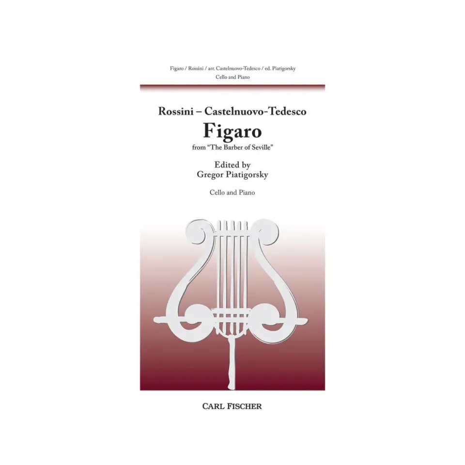Rossini Figaro Barbier Cello Klavier Piatigorsky Noten
