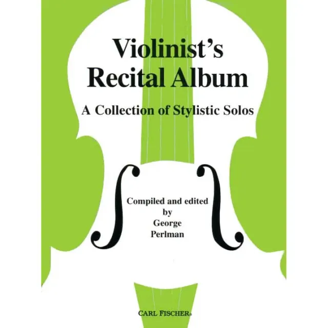 Carl Fischer Perlman Violinist's Recital Album Noten Violine Klavier