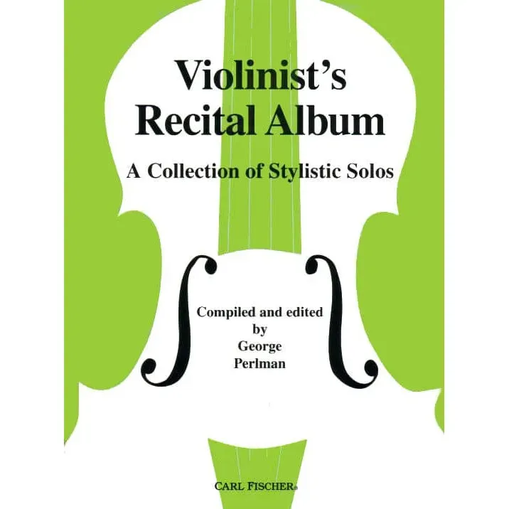 Carl Fischer Perlman Violinist's Recital Album Noten Violine Klavier