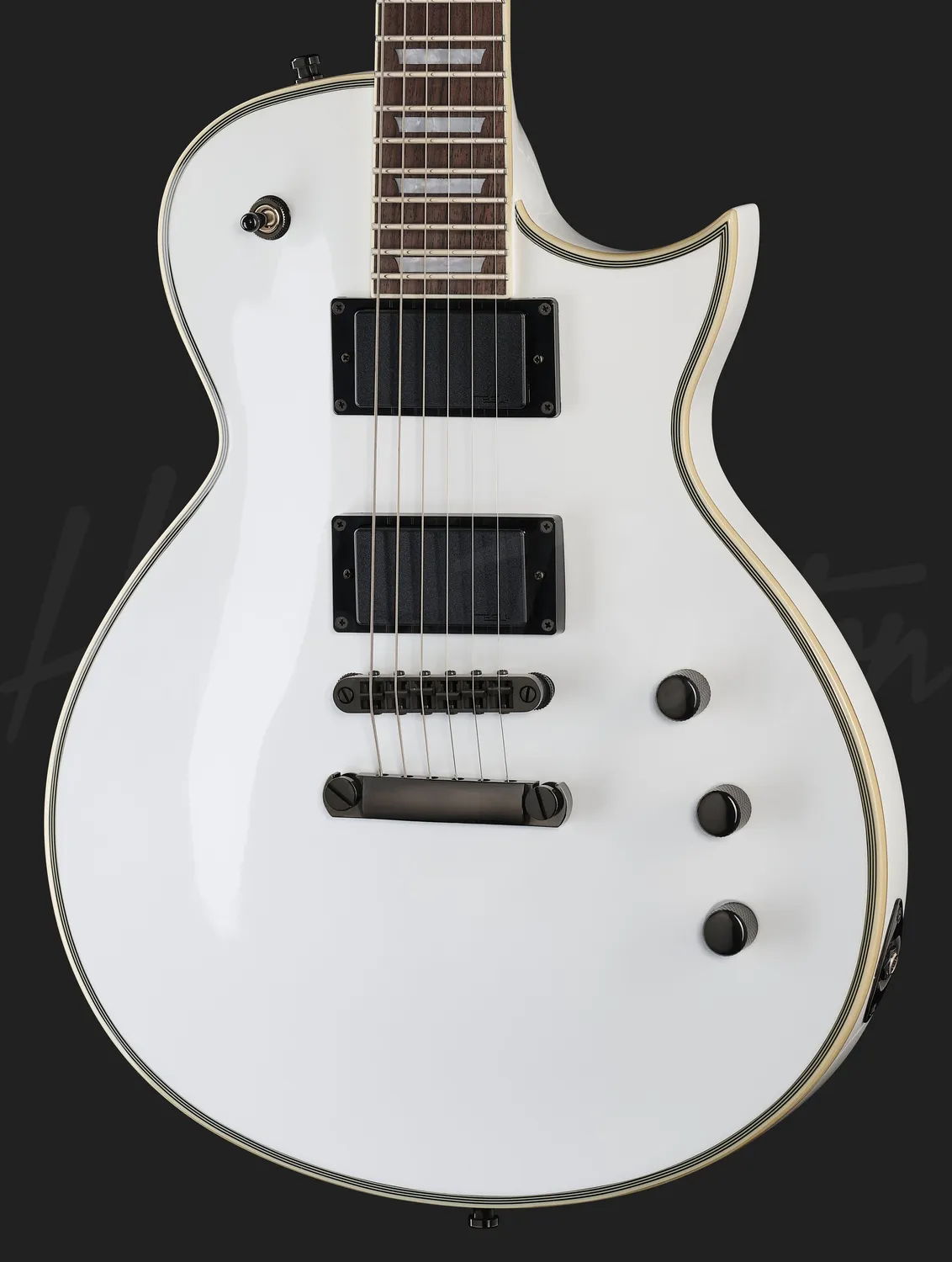 Harley Benton Vintage SC-Custom III Active E-Gitarre Weiß