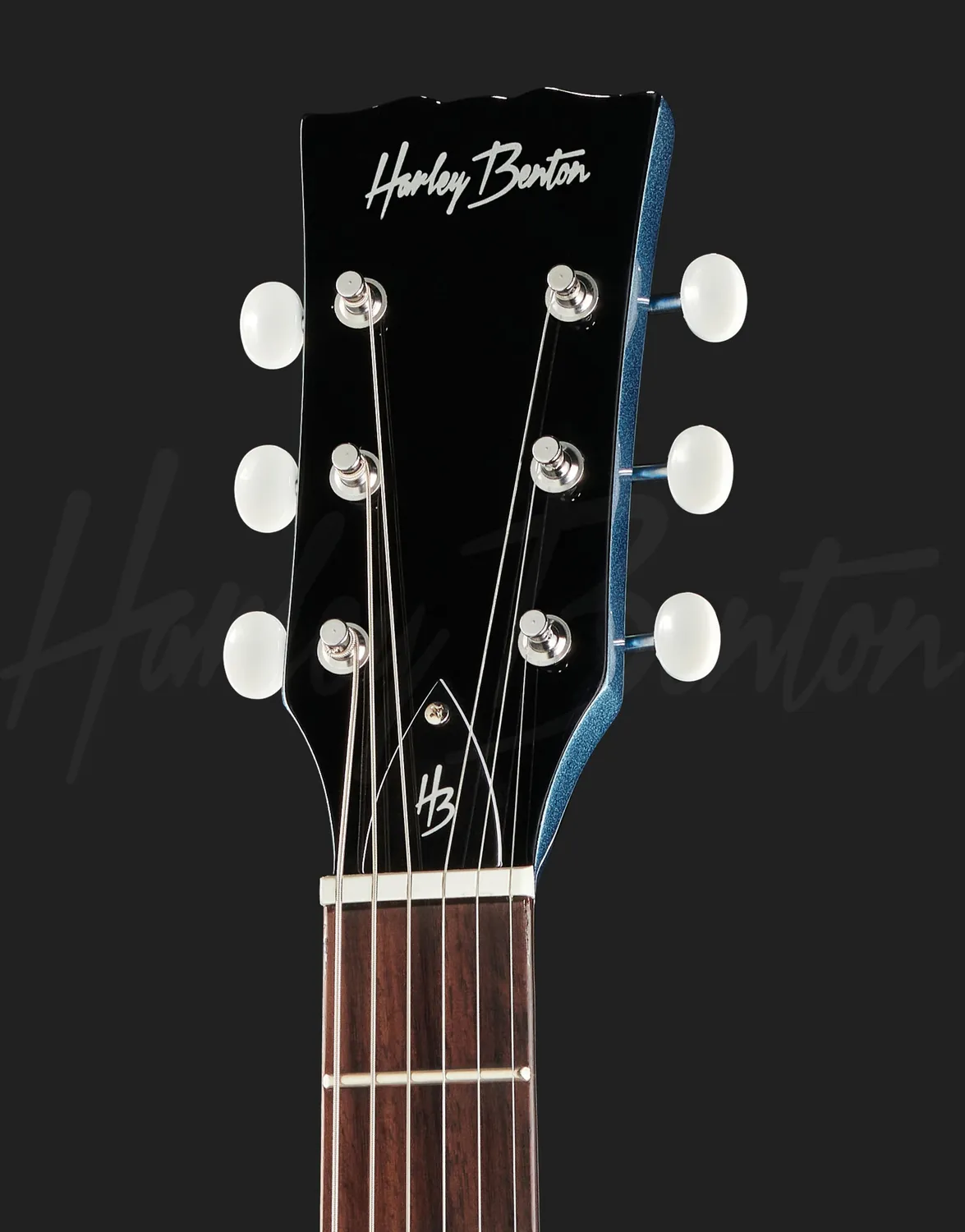 Harley Benton Vintage DC-Junior E-Gitarre Pelham Blue P90