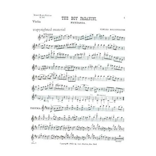 Fischer Mollenhauer Boy Paganini Noten Violine Klavier