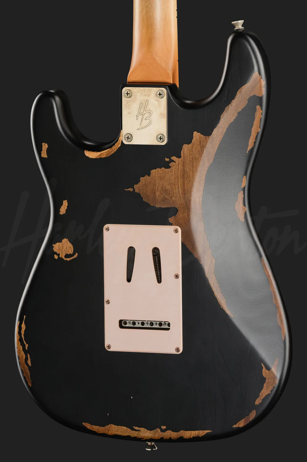 Harley Benton ST-62HA E-Gitarre Black Heavy Aged Relic