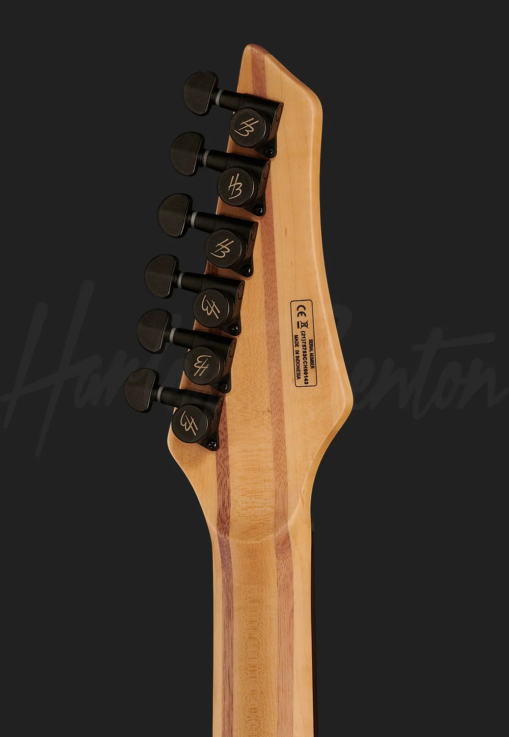 Harley Benton Amarok-BT Baritongitarre Black Natural Flame Burst