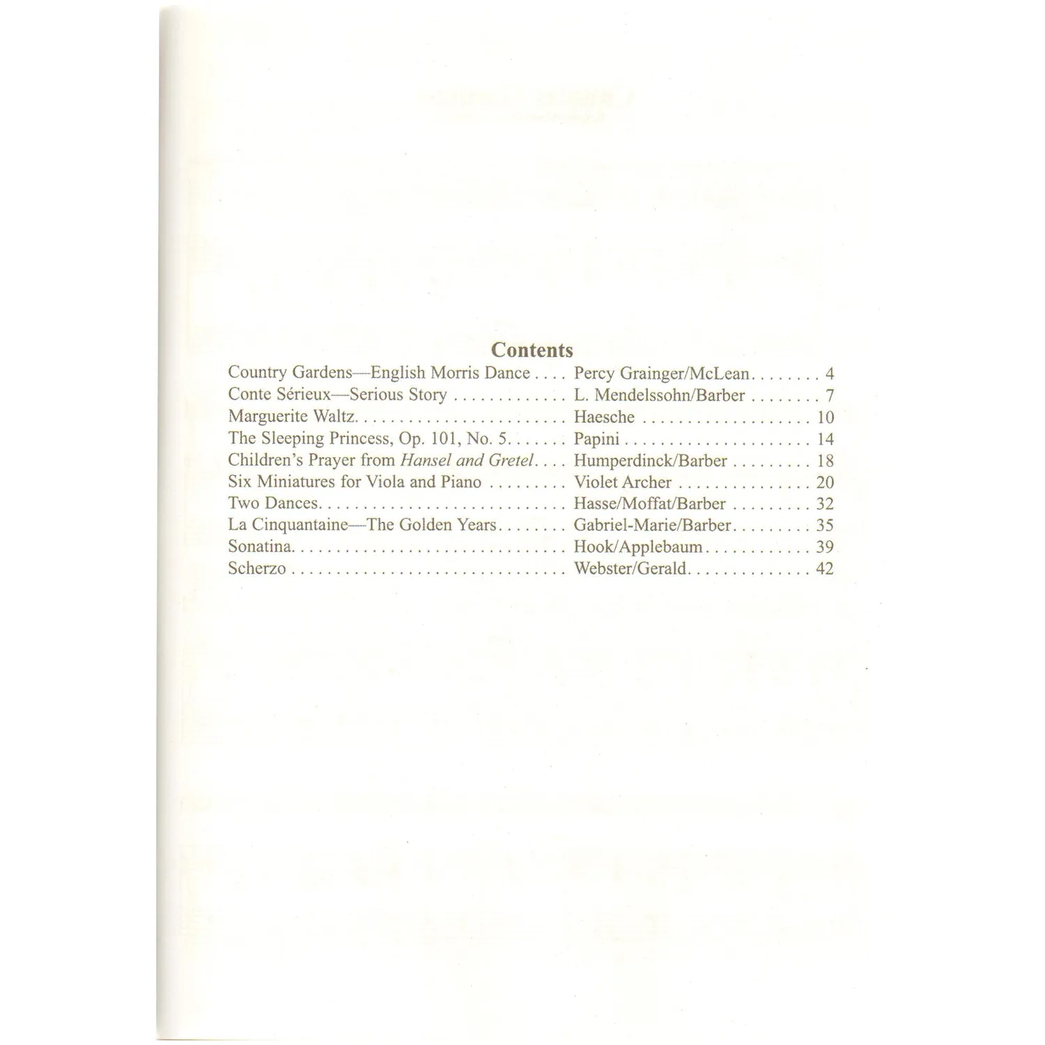 Barber Solos for Young Violists Vol.1 Bratschennoten Klavier