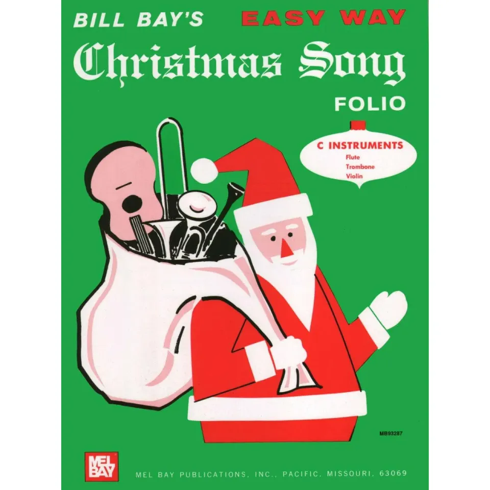 Mel Bay Easy Way Christmas Song Folio Noten Violine Klavier