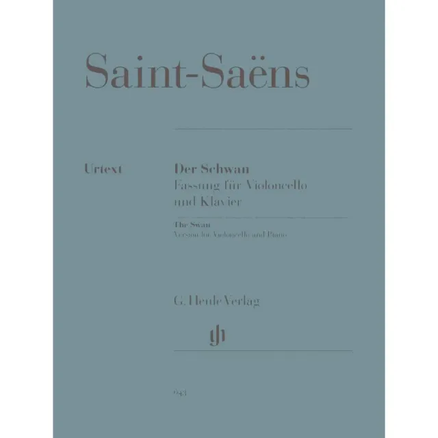 Henle Saint-Saens Schwan Cello Klaviernoten Geringas